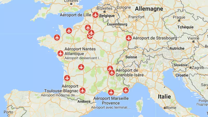 Международные аэропорты франции. названия и описания