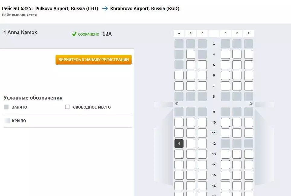Особенности регистрации на рейс аэрофлота по номеру электронного билета