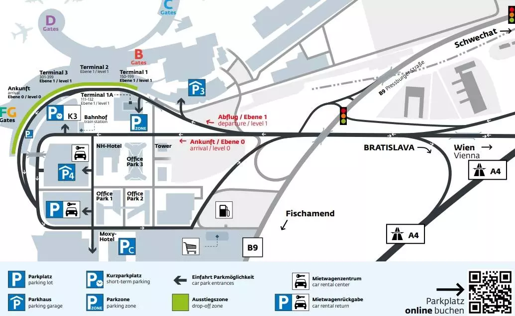 Аэропорт вена-швехат: описание, расположение, маршруты на карте