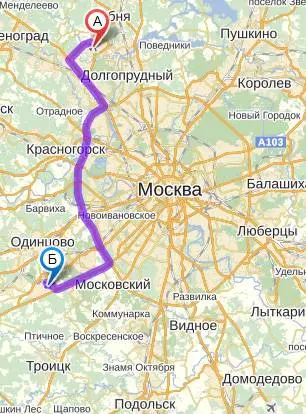 Внуково на карте москвы