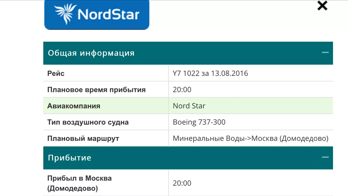 Горячая линия авиакомпании «nordstar»