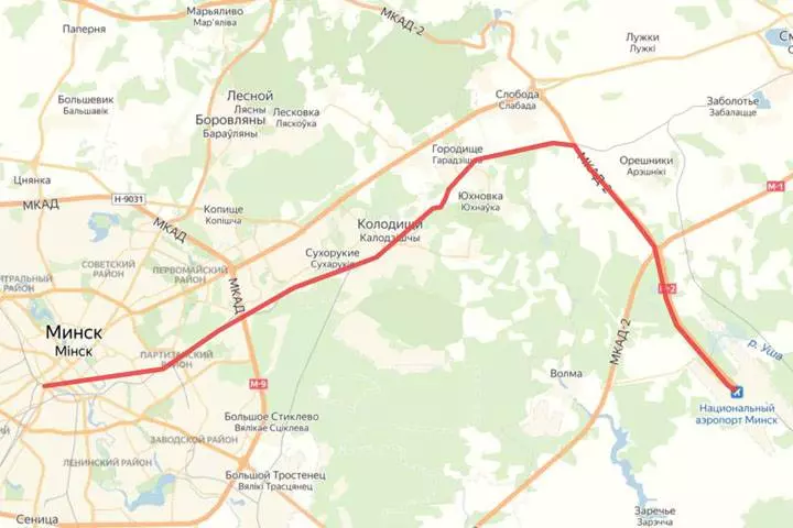 Дорога в аэропорт минск-2. три способа добраться