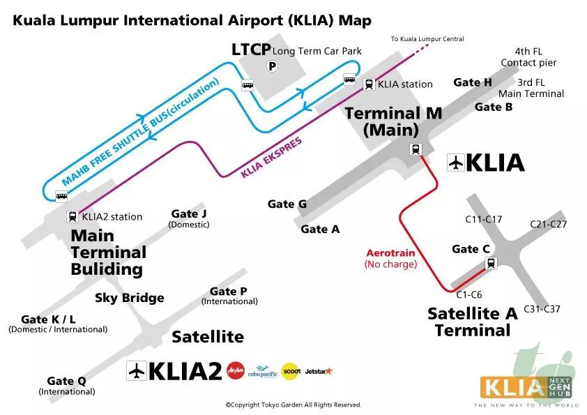 Аэропорт куала лумпур: схема, как добраться до города