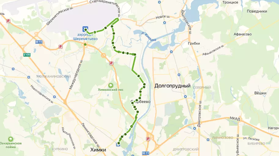 Как добраться из Шереметьево в Химки