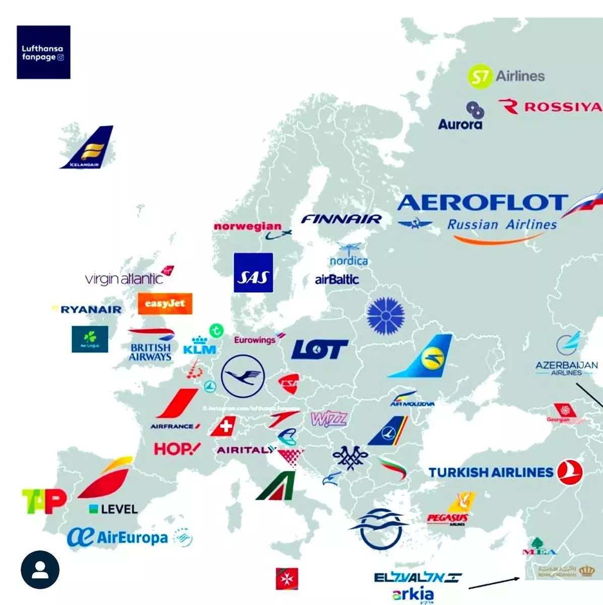 Рейтинг крупнейших авиакомпаний мира