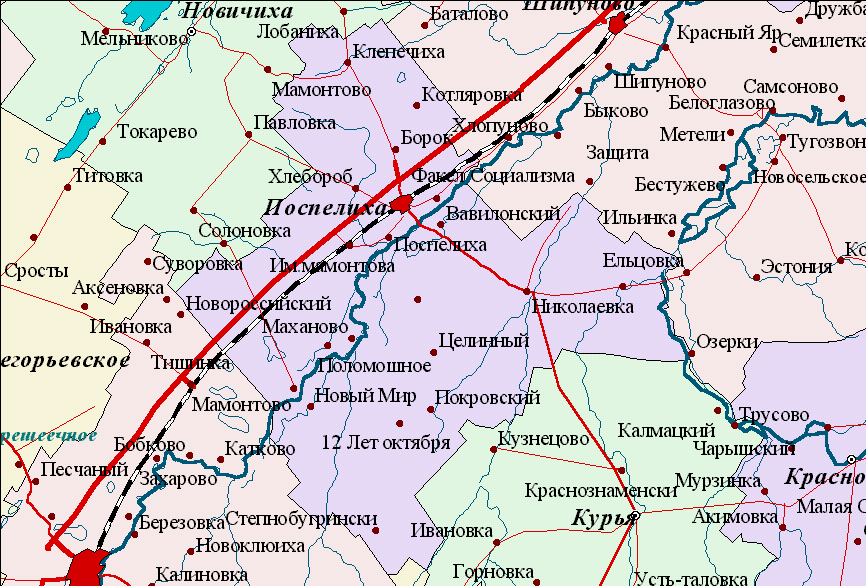 Барнаул на карте россии с улицами и домами