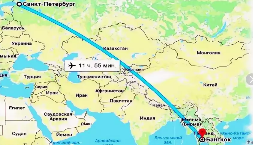 Сколько лететь от москвы до египта на самолете