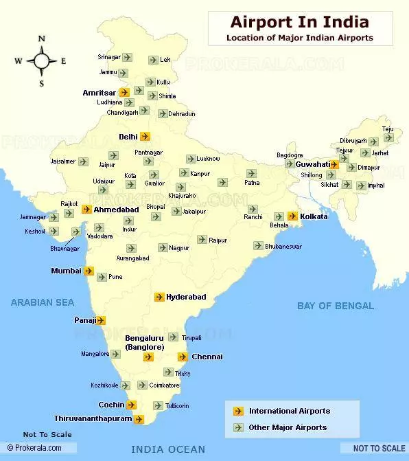 Главные аэропорты индии и их инфраструктура