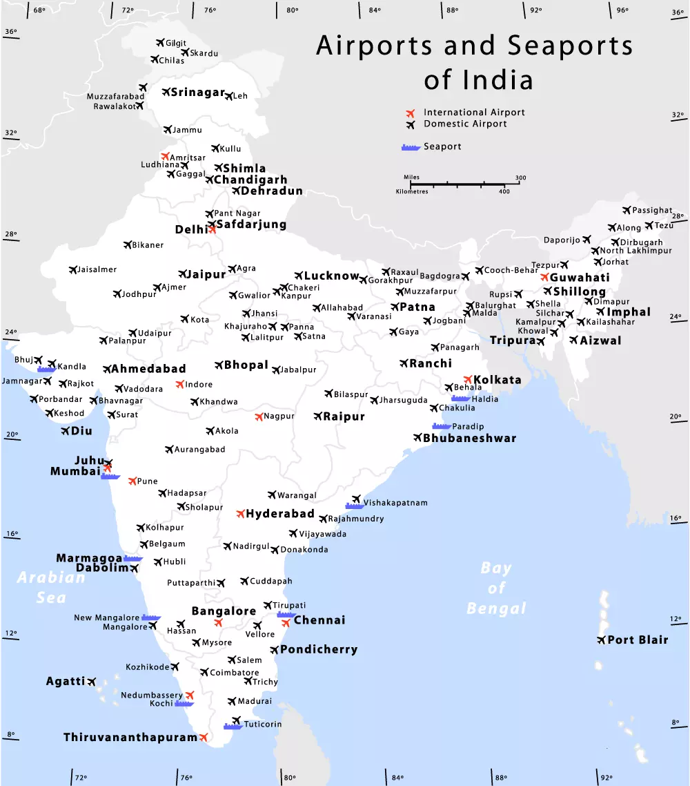 Аэропорты индии
