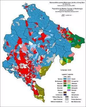 Языки Черногории