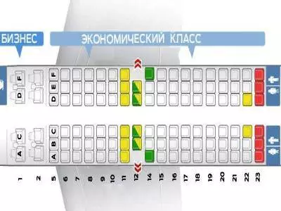 Схема boeing 737–500: лучшие места в самолете