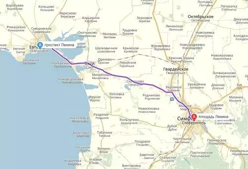 Симферополь – евпатория: расстояние на машине в км, сколько километров ехать на автобусе от аэропорта, как добраться