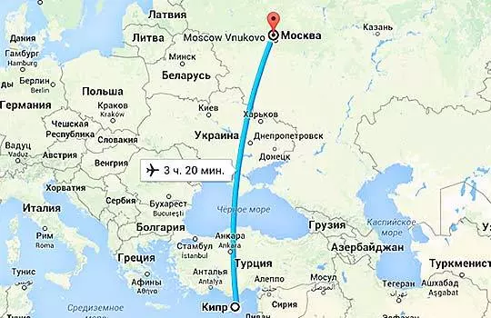 Время полета Москва — Омск