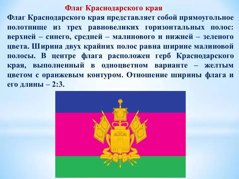 Флаг и герб краснодарский край скачать фото история описание