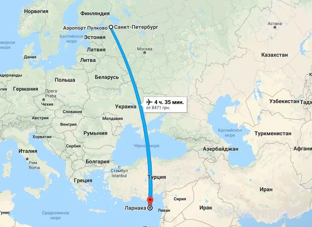 Сколько часов лететь из санкт-петербурга до греции прямым рейсом
