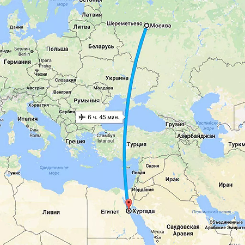 Сколько лететь до туниса из санкт-петербурга