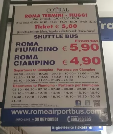 Как добраться до аэропорта фьюмичино из рима?