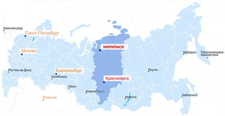 Норильск на карте россии. где находится, достопримечательности города, фото с описанием