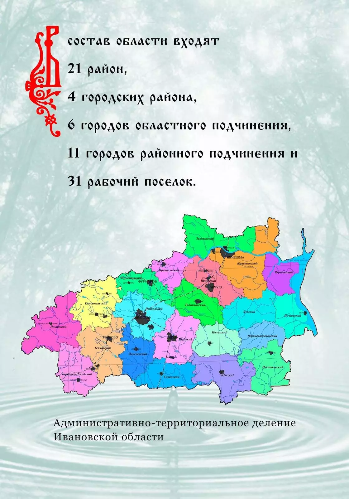Административное деление ивановской области