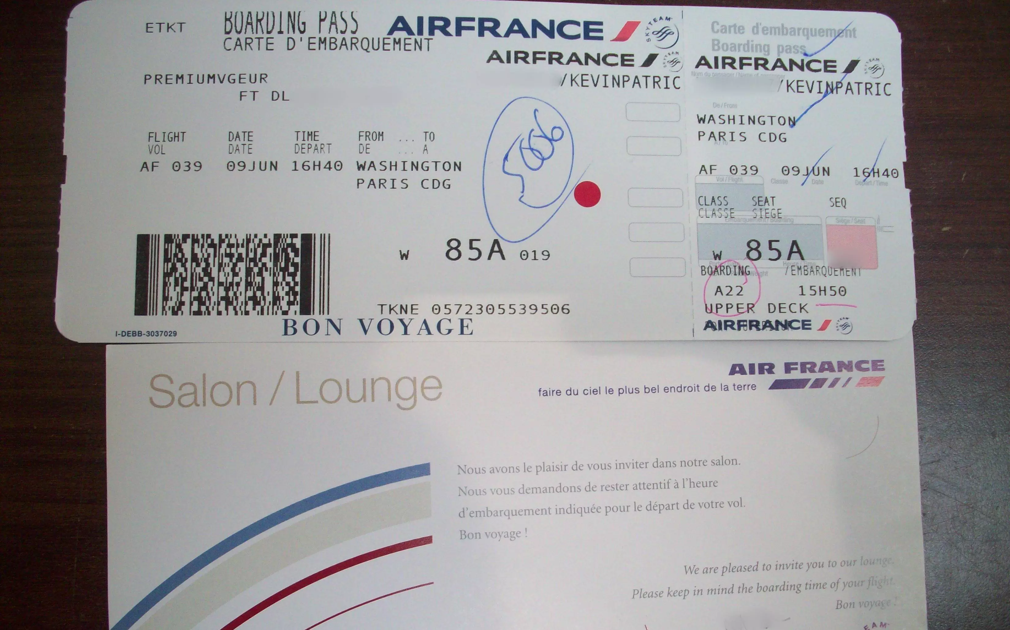 Провоз ручной клади и багажа в авиакомпании air france