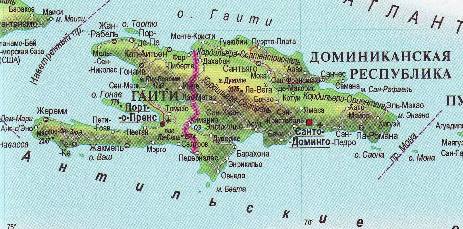 Достопримечательности доминиканы на карте: фото с описанием