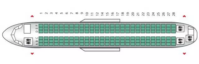 Схема салона airbus a320 aэрофлот