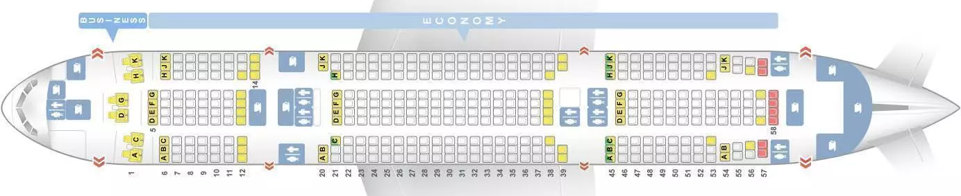 Схема салона боинг 777-200 и лучшие места