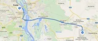 Остановка аэропорт борисполь на карте киевы в оба направления