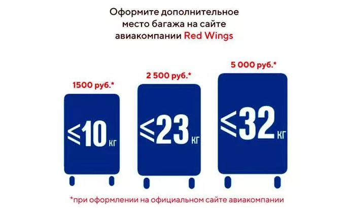 Ред вингс - правила провоза багажа
