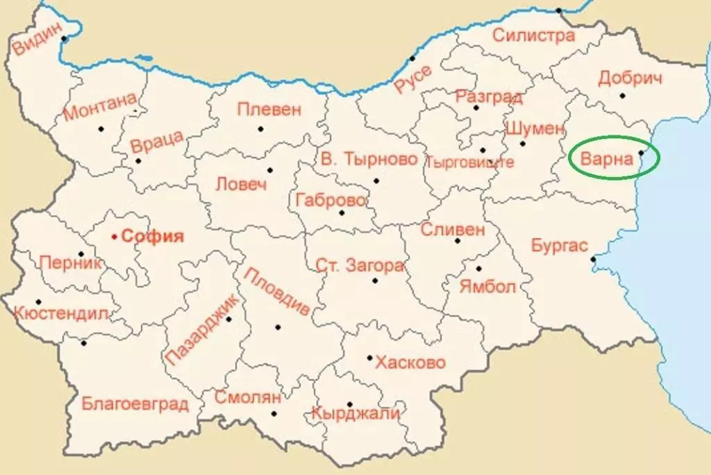 Аэропорты болгарии на карте. список аэропортов болгарии