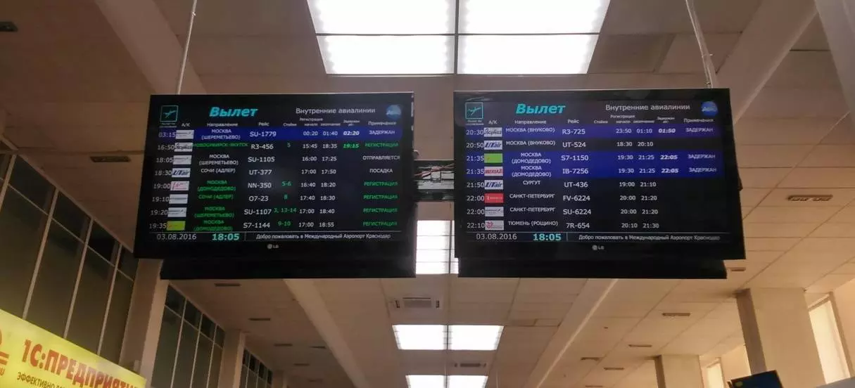 Аэропорт краснодар табло