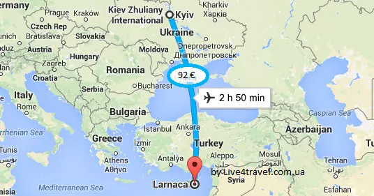 Сколько лететь до кипра (ларнака) из санкт-петербурга