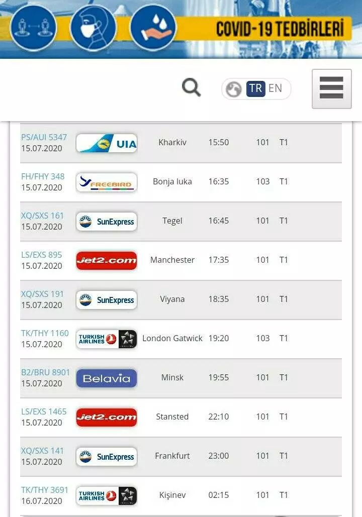 Онлайн табло чартерных рейсов анталья прилет вылет | авиакомпании и авиалинии россии и мира