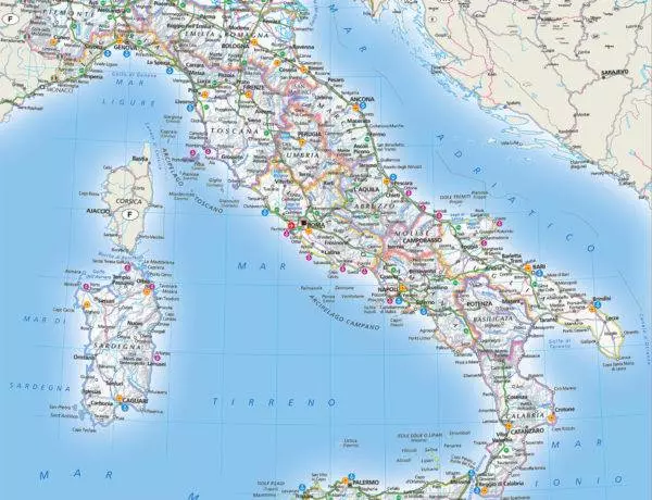 Карта италии