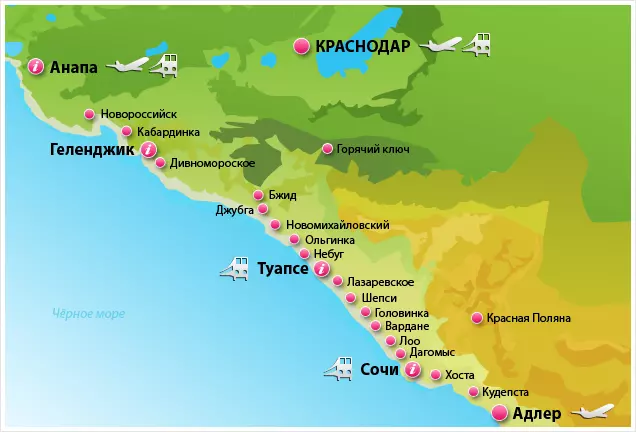 Сочи 2022 - карта, путеводитель, отели, достопримечательности сочи (россия - юг)