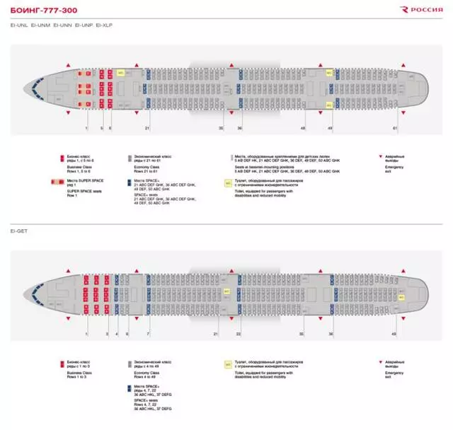Боинг 777-300 аэрофлот - схема салона и лучшие места