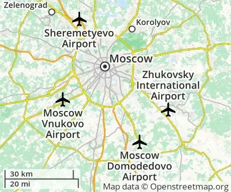 Все аэропорты москвы