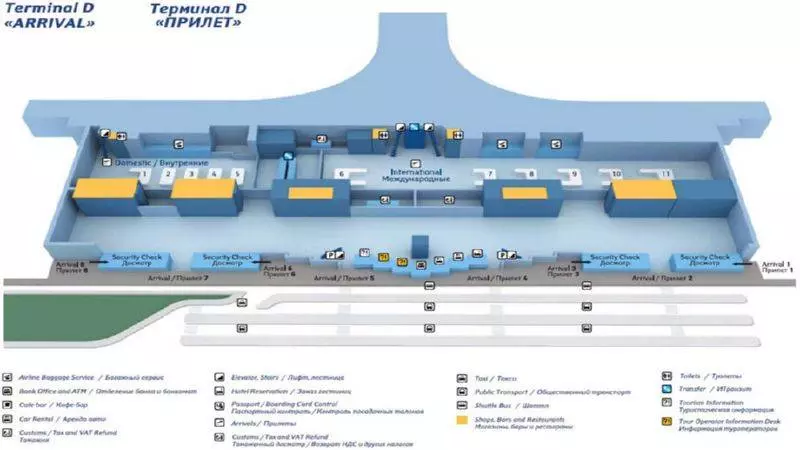 Схема терминалов аэропорта внуково: терминалы