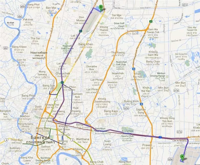 Как добраться из аэропорта бангкока до центра