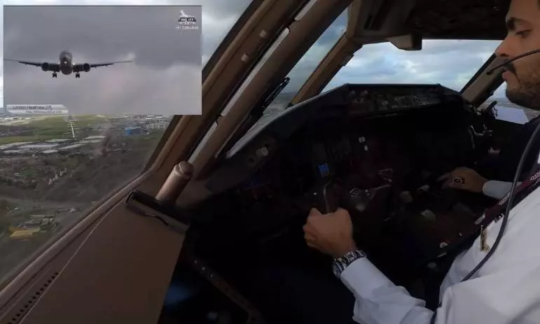 Вид из самолета: из кабины пилота и окна (иллюминатора)