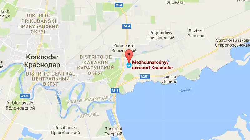 Карта аэропорта Краснодара