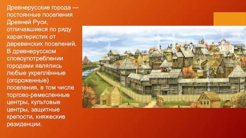 История возникновения и структура древнерусских городов