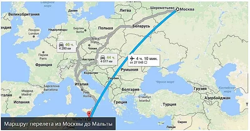 Сколько лететь из москвы и других городов до крита (ираклион)?