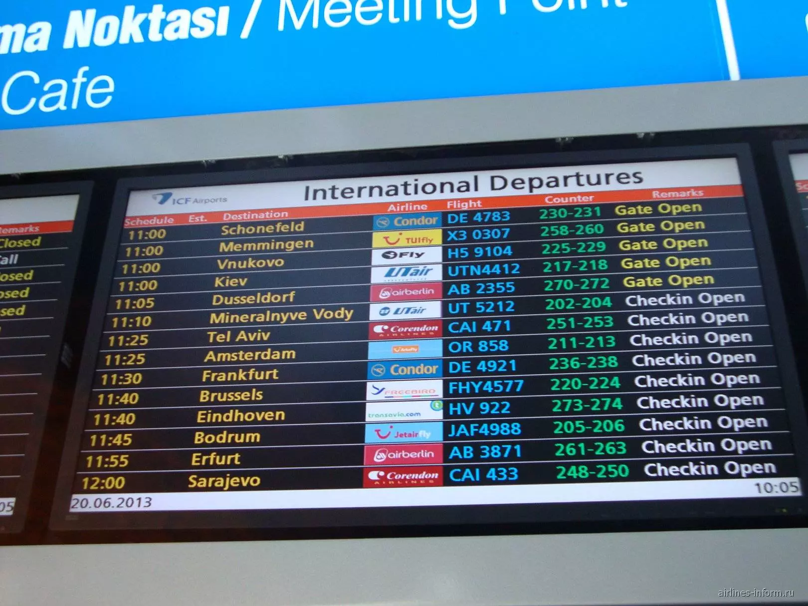 Аэропорт анталья: онлайн-табло вылета и прилета