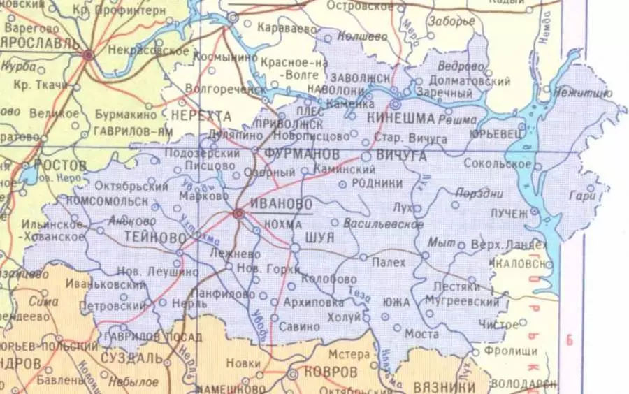 Административное деление ивановской области