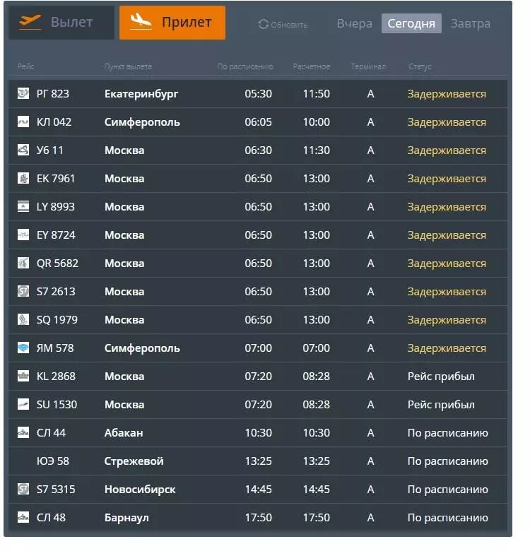 Аэропорт центральный: расписание рейсов на онлайн-табло, фото, отзывы и адрес