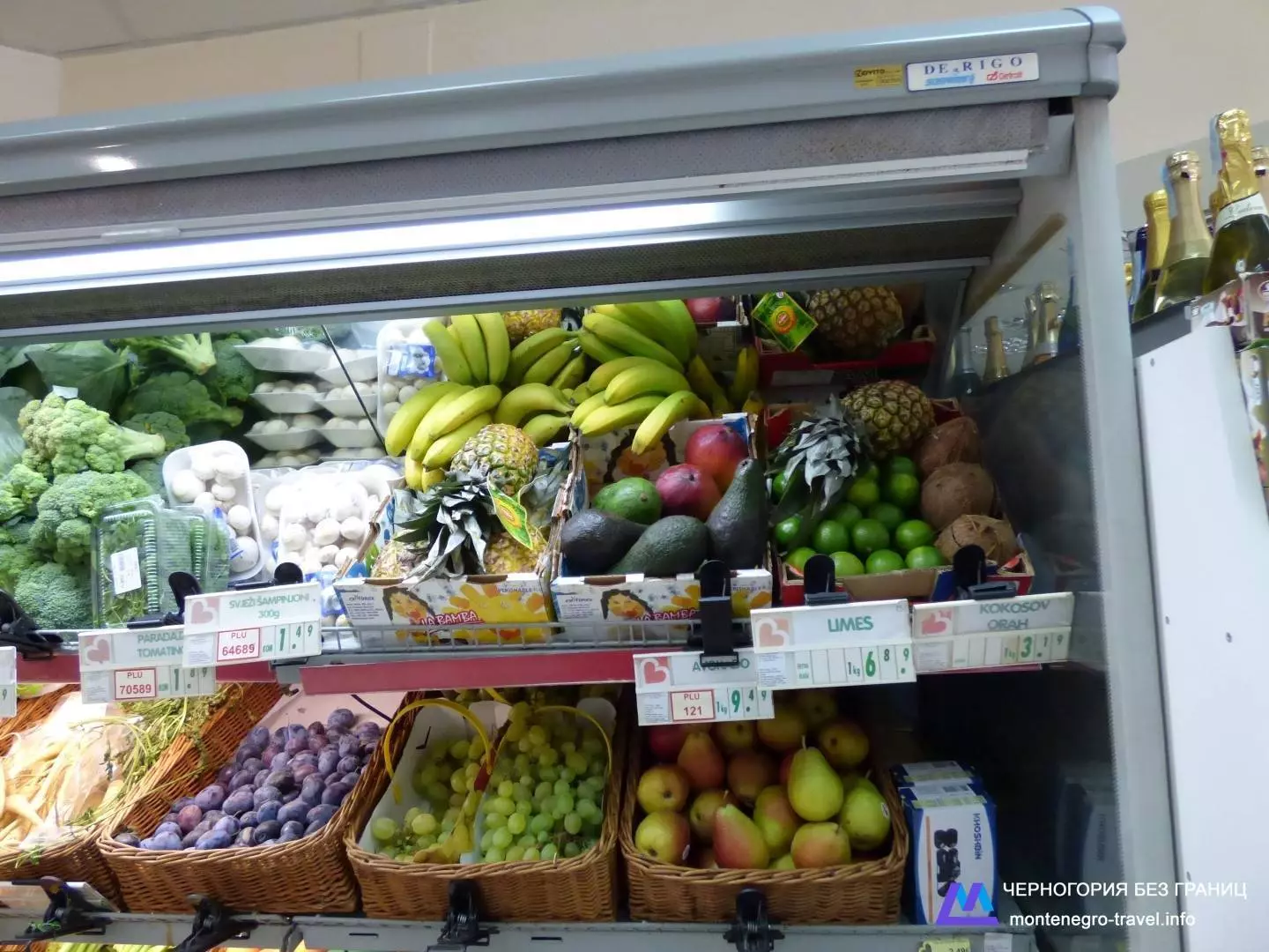 Фрукты в Черногории