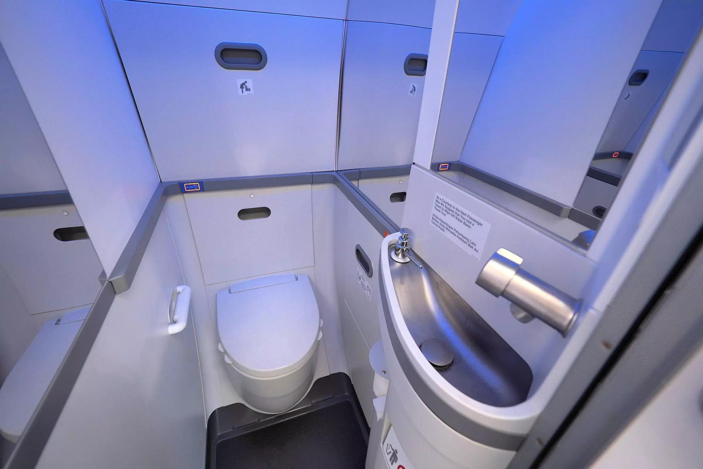 Как пользоваться туалетом в самолете