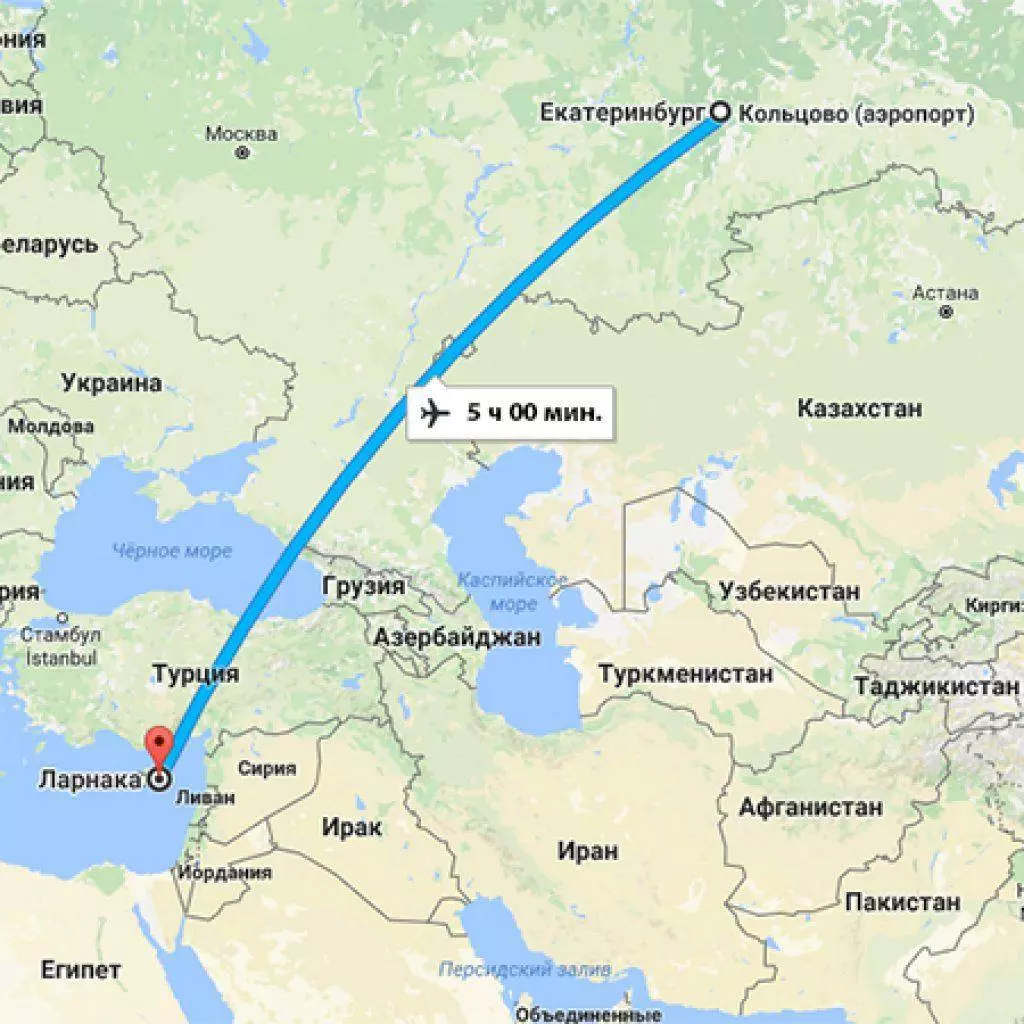 Время полёта прямого рейса из москвы до израиля