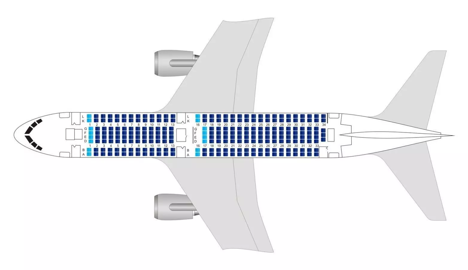 Boeing 737-800 utair: лучшие места и схема салона – zeppelin blog
